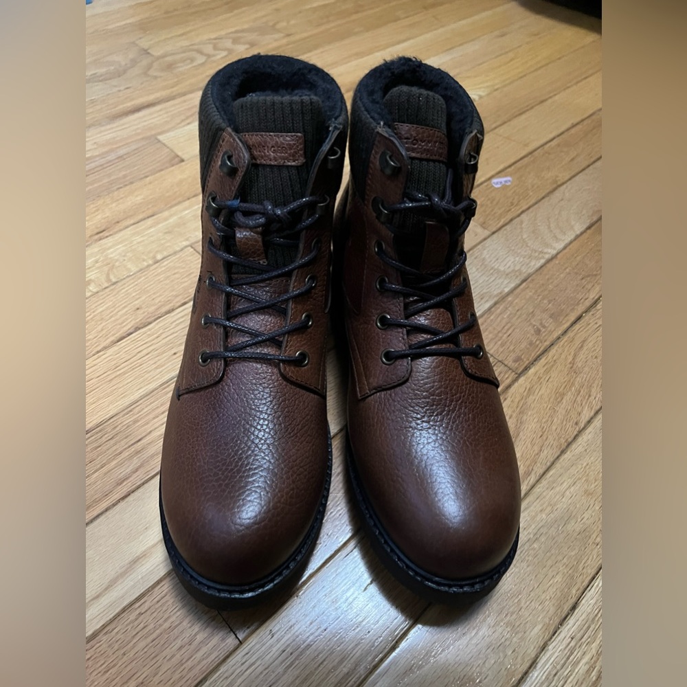 Tommy Hilfiger leather brown boots size 13